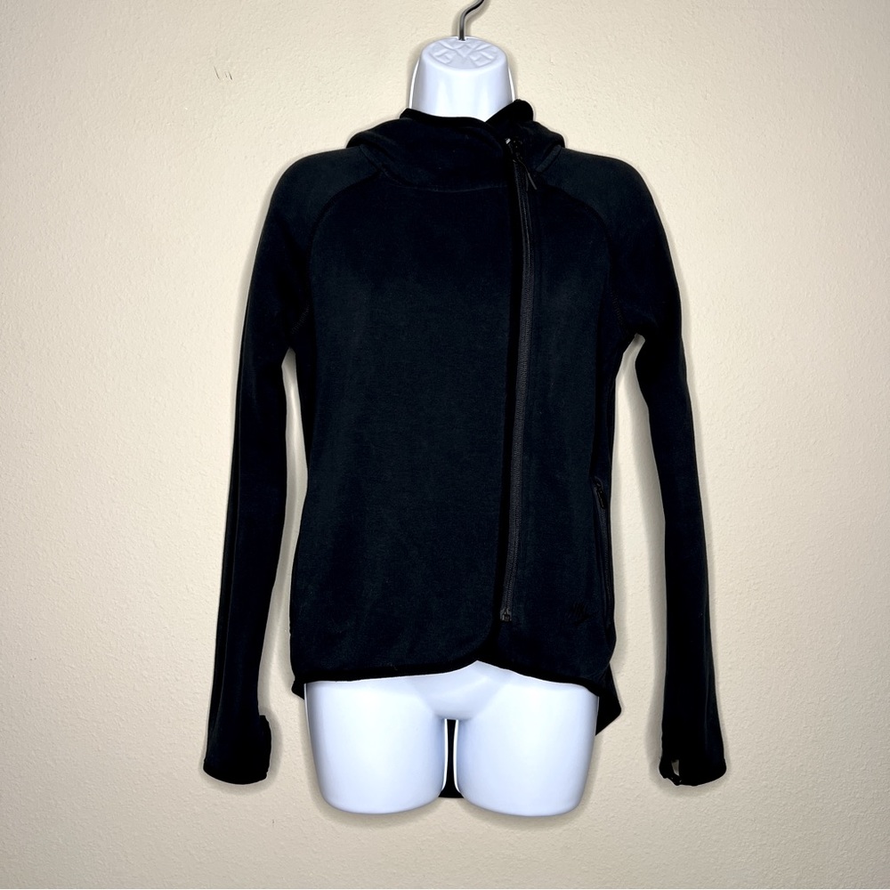 NIKE Sportswear Tech Fleece Women's Full Zip Cape Hoodie - 908822-010 - Sz XS - Picture 5 of 16